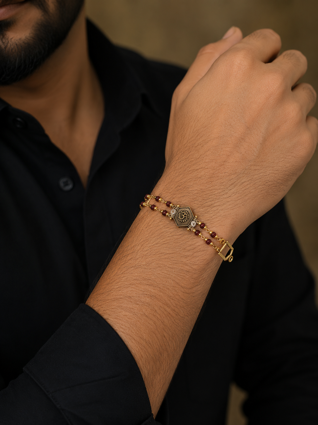 Raksha bandhan Gold Rakhi Set