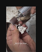 Hanuman Silver Locket With  Silver Chain